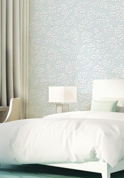  Giấy dán tường Hàn Quốc phòng ngủ hiện đại màu xanh 70144-2