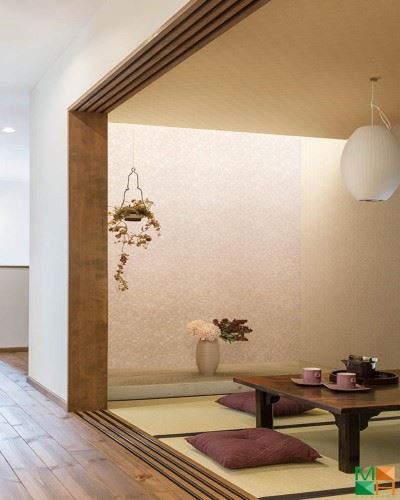 Giấy dán tường Nhật Bản phòng ngủ hiện đại P178_01_6011_6407_6408_6593