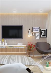 Giấy dán tường phòng ngủ chung cư